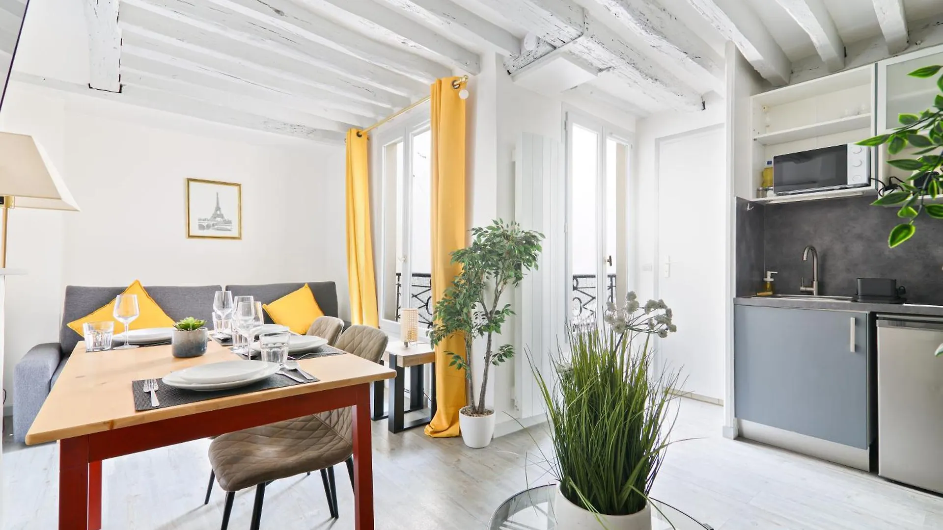 Elegant Studio Appartement Quartier Ile Saint Louis Free Netflix Paříž